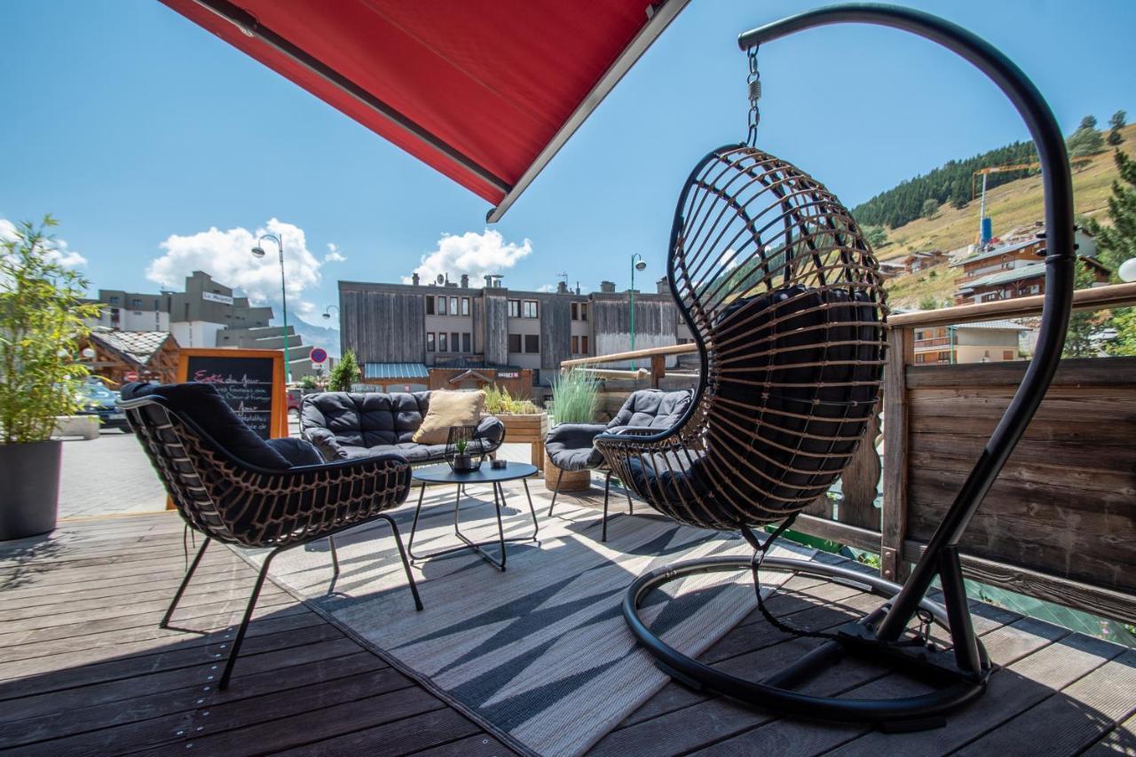 Hotel Le Sherpa Лес дьо Алпс Екстериор снимка