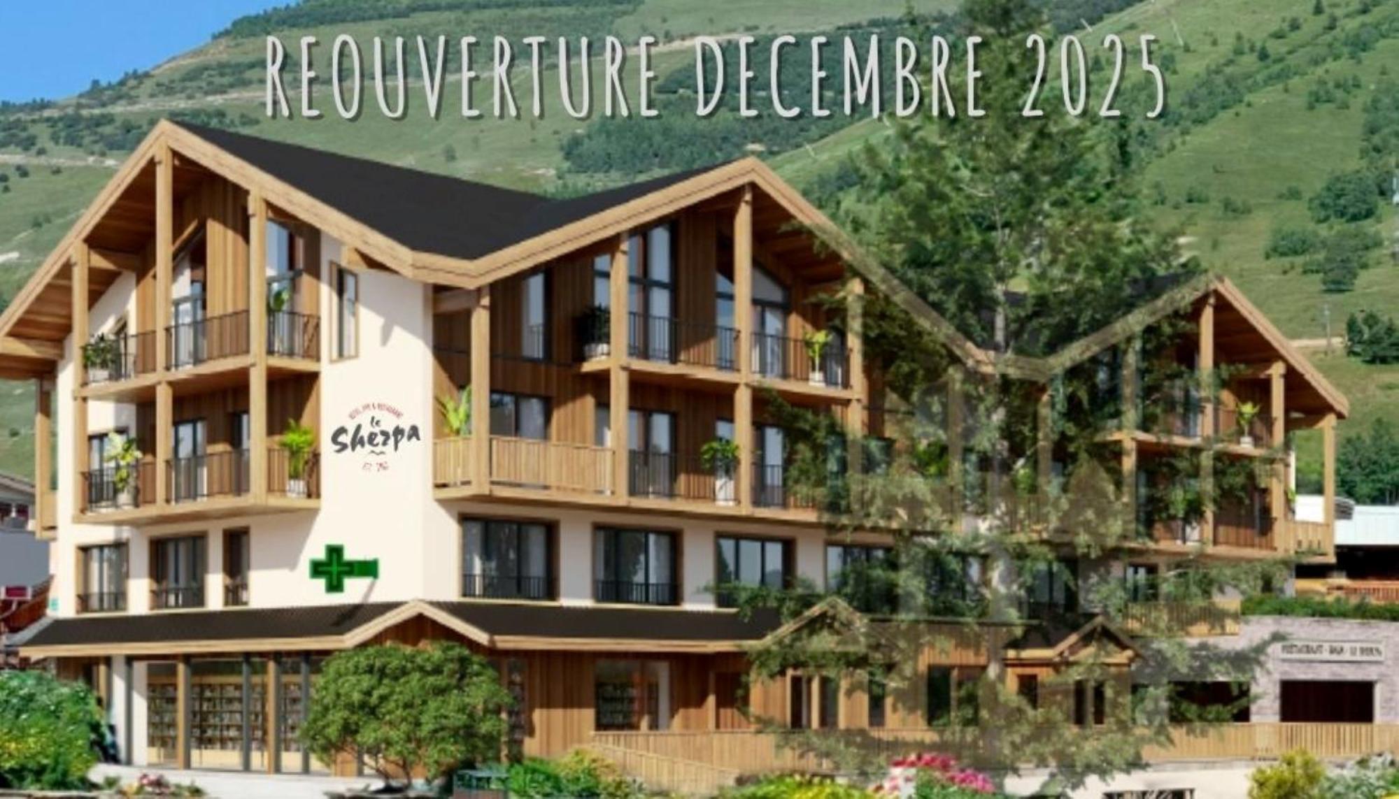 Hotel Le Sherpa Лес дьо Алпс Екстериор снимка